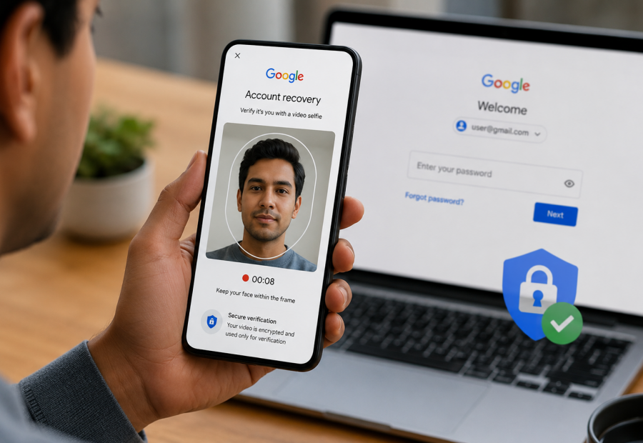 Google lanza el video selfie para recuperar el acceso a tu cuenta si olvidas tu contraseña