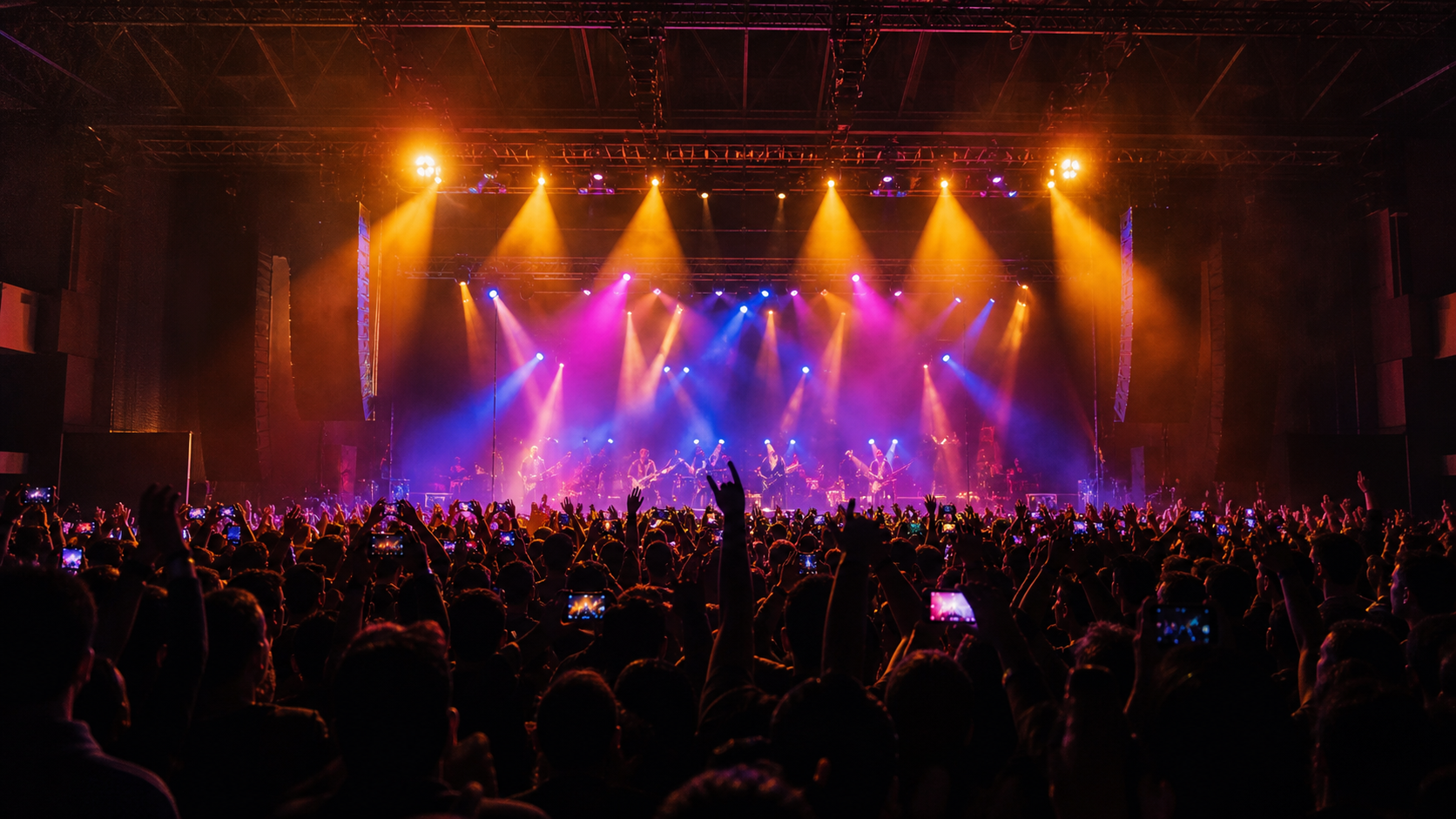 Conciertos en Tampico 2026 con público y luces de escenario
